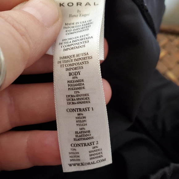 Koral/ Mesh and Luster Leggings - Picture 7 of 9